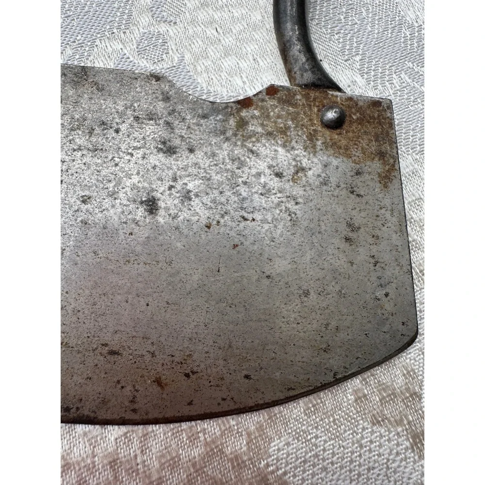 Vintage Mezzaluna Food Chopper Double Handle Rocking‎ Kitchen Tool